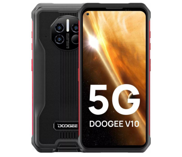 Doogee V10 8/128GB czerwony - 741749 - zdjęcie
